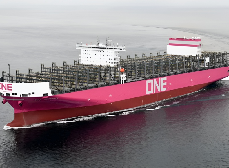 重磅！航運公司ONE接收了13,932 TEU級船舶，接下來將投入和赫伯羅特、地中海航運共同運營的WCSA-遠東航線！