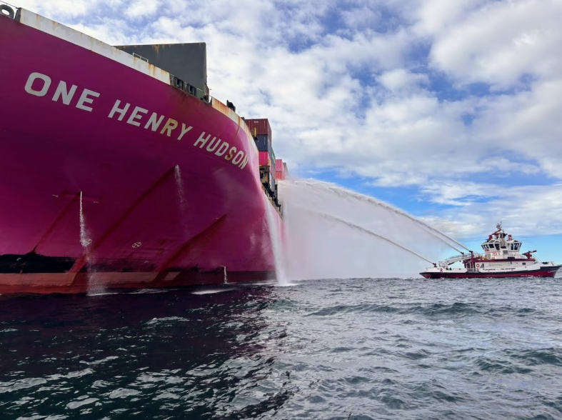 仍滯留洛杉磯港等待檢查與打撈！航運巨頭ONE推進受事故影響的"ONE Henry Hudson"號集裝箱卸貨工作