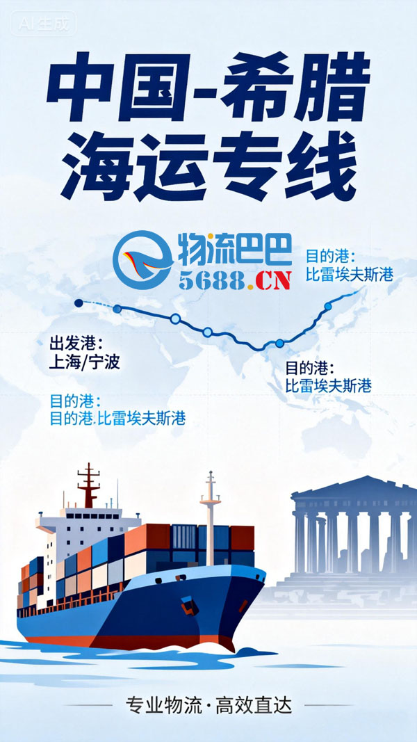 物流巴巴提供中国到希腊海运专线 | 双清关 | 门到门物流服务